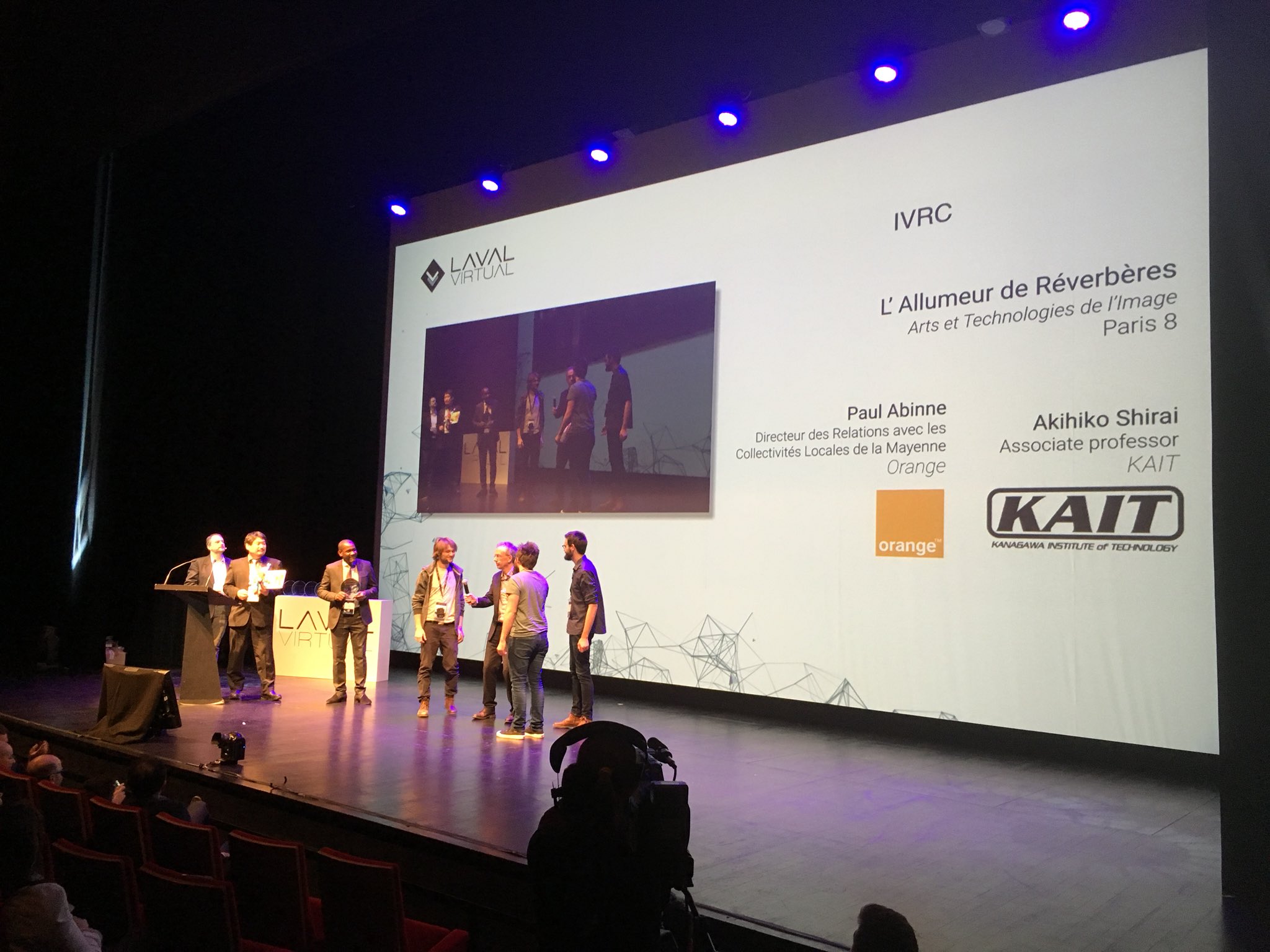 L'allumeur de réverbères awarded at Laval Virtual 2018